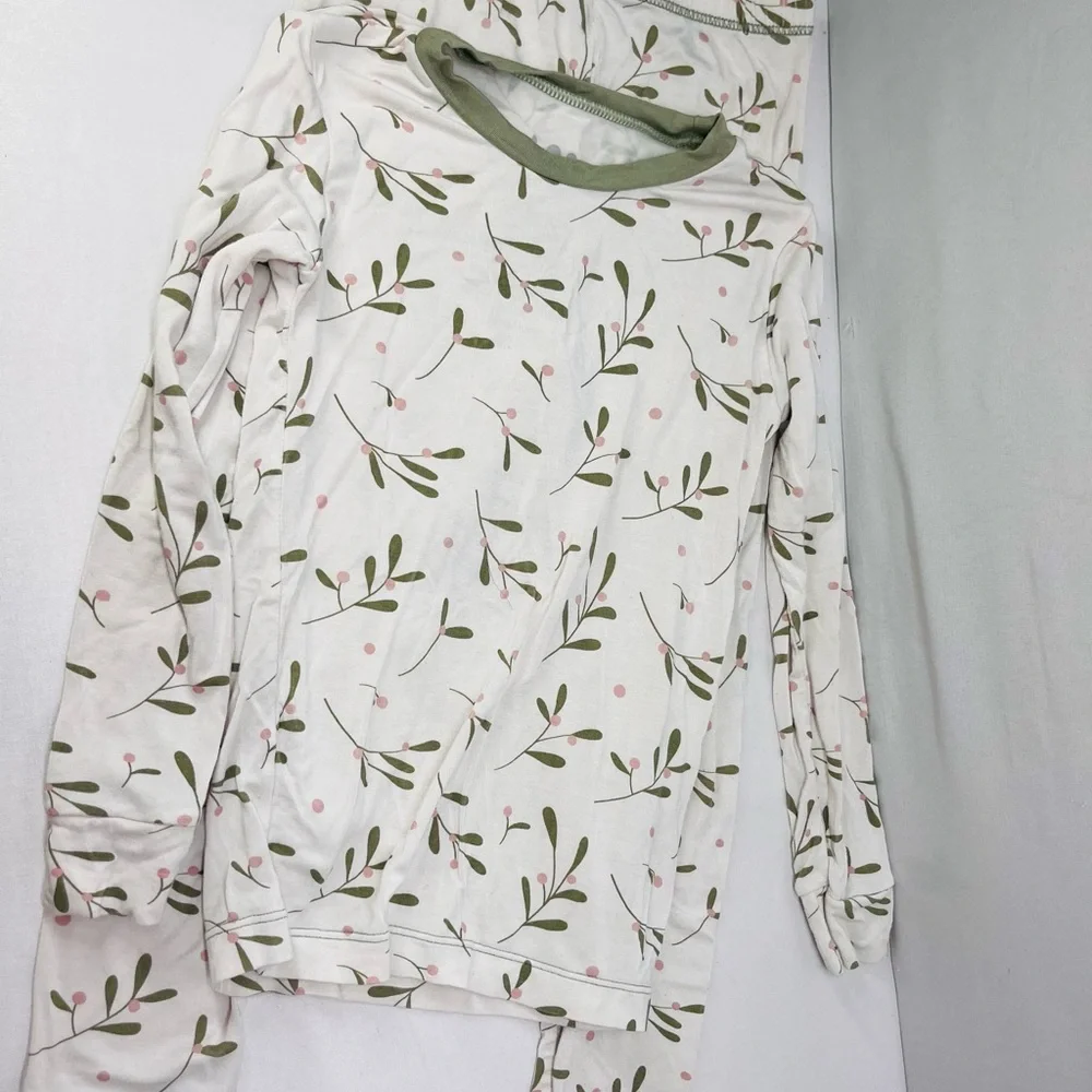 Kickee Pants Cream and Green‎ Kids Matching Set